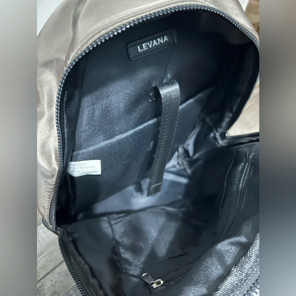 Paris‎ Levana taupe black Backpack w/ Laptop Sleeve Palisade Collection